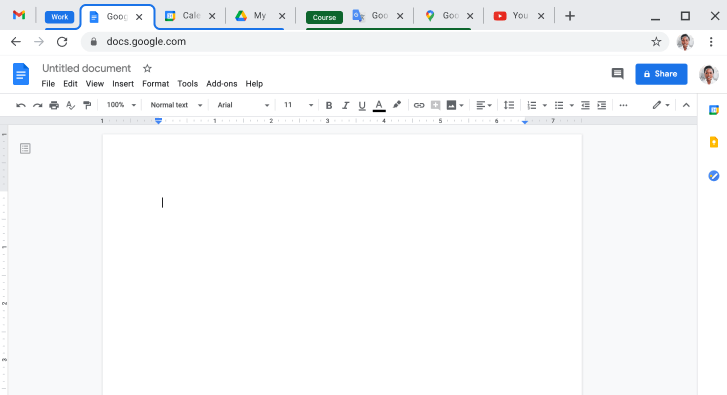 Chrome-browservenster met daarin de combinatie van meerdere tabbladen in een tabbladgroep.