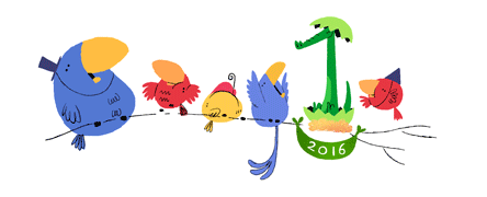 Google vous souhaite une Bonne Année 2016 !