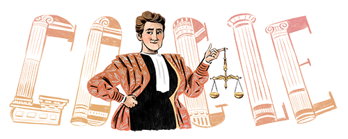 De 174ste verjaardag van Marie Popelin